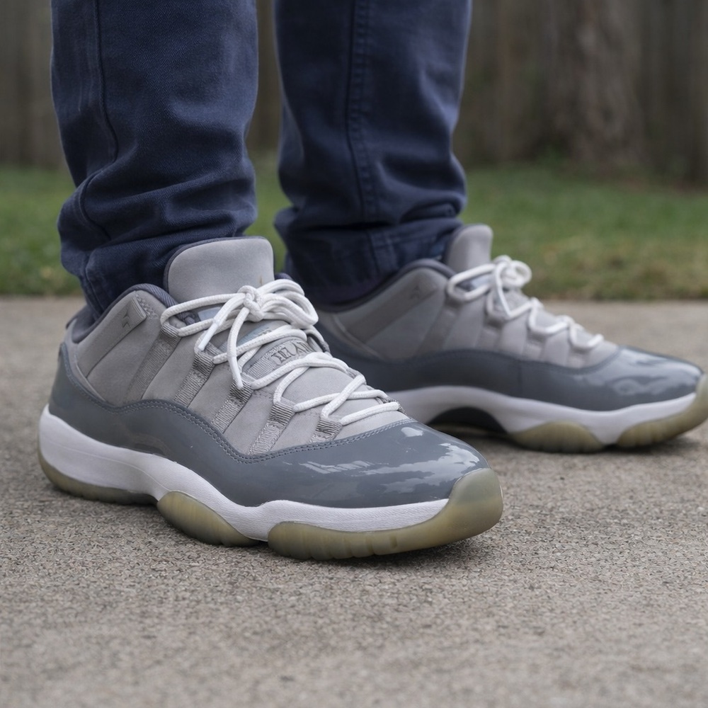 🔥 Air Jordan 11 Low “Cool Grey” Sneakers | Youth Size 7Y (Women’s 8.5) 🔥